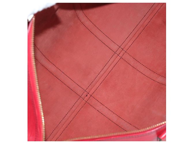LOUIS VUITTON Epi Keepall 50 Boston Bag Red M42967 LV Auth ep16212A Rosso - vista 11