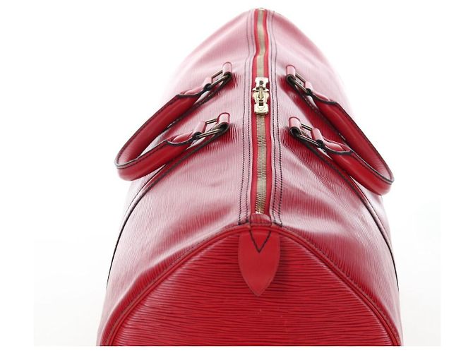 LOUIS VUITTON Epi Keepall 50 Boston Bag Red M42967 LV Auth ep16212A Rosso - vista 14