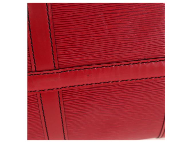 LOUIS VUITTON Epi Keepall 50 Boston Bag Red M42967 LV Auth ep16212A Rosso - vista 16