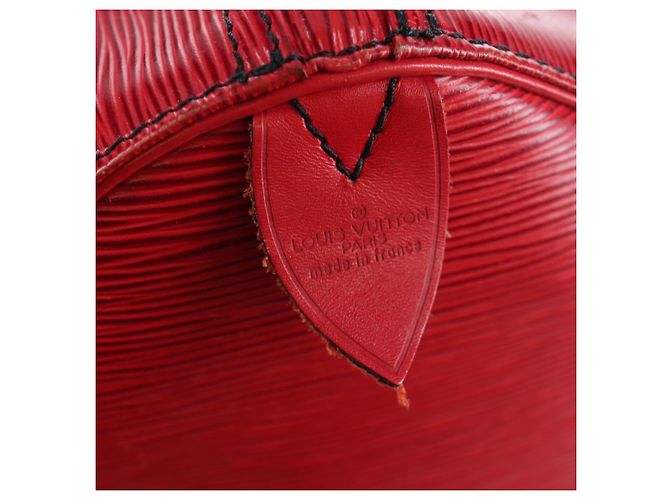 LOUIS VUITTON Epi Keepall 50 Boston Bag Red M42967 LV Auth ep16212A Rosso - vista 21