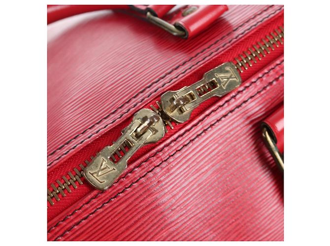 LOUIS VUITTON Epi Keepall 50 Boston Bag Red M42967 LV Auth ep16212A Rosso - vista 22