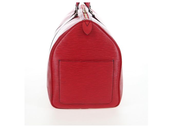 LOUIS VUITTON Epi Keepall 50 Boston Bag Red M42967 LV Auth ep16212A Rosso - vista 6