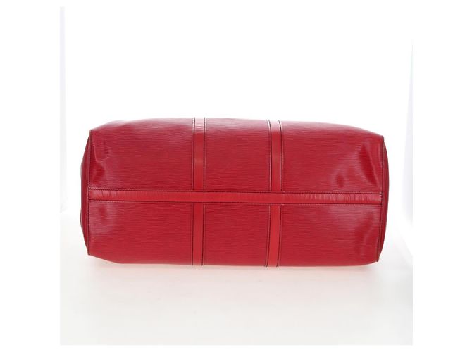 LOUIS VUITTON Epi Keepall 50 Boston Bag Red M42967 LV Auth ep16212A Rosso - vista 8