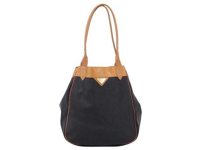 Autre Marque Saint Laurent Tote Bag PVC Canvas Black Gold Auth 205428 Schwarz Golden - Ansicht 13