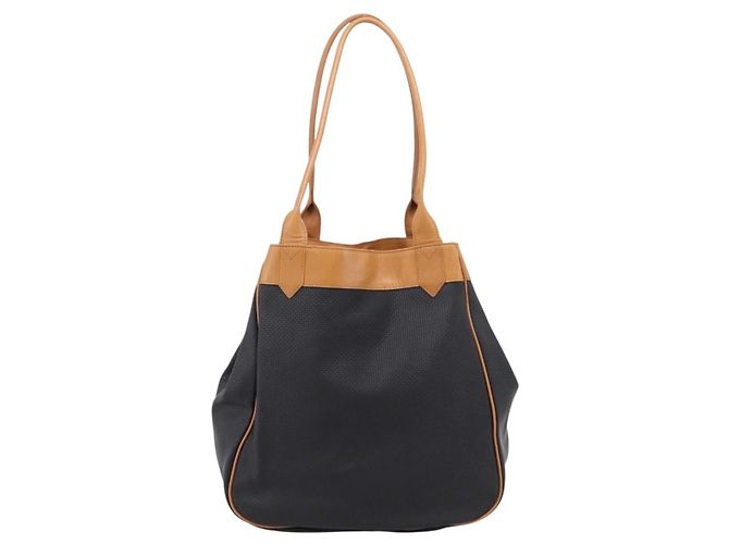 Autre Marque Saint Laurent Tote Bag PVC Canvas Black Gold Auth 205428 Schwarz Golden - Ansicht 2