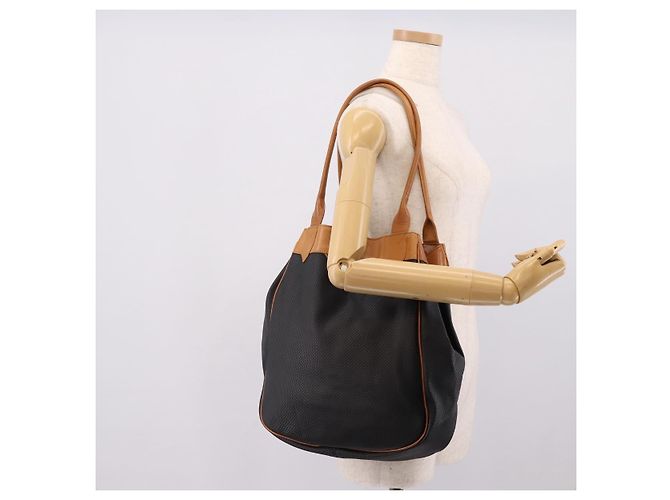Autre Marque Saint Laurent Tote Bag PVC Canvas Black Gold Auth 205428 Schwarz Golden - Ansicht 27