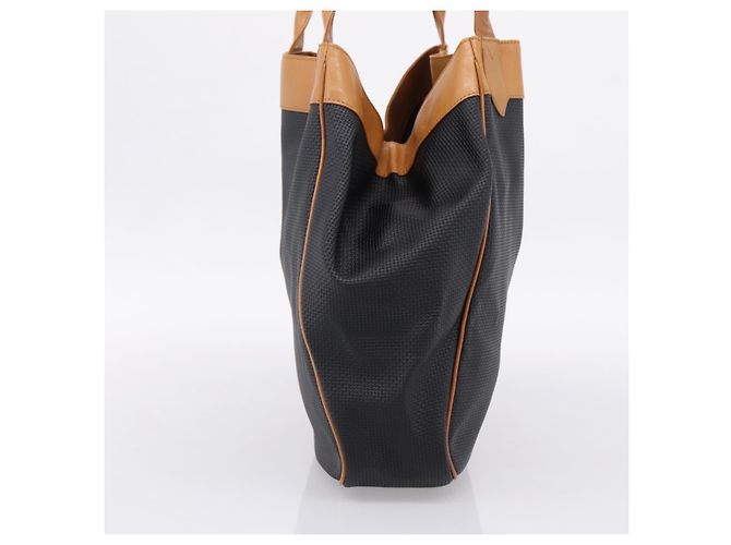 Autre Marque Saint Laurent Tote Bag PVC Canvas Black Gold Auth 205428 Schwarz Golden - Ansicht 3