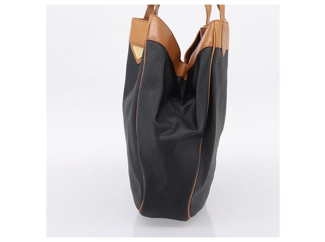 Autre Marque Saint Laurent Tote Bag PVC Canvas Black Gold Auth 205428 Schwarz Golden - Ansicht 4