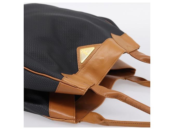 Autre Marque Saint Laurent Tote Bag PVC Canvas Black Gold Auth 205428 Schwarz Golden - Ansicht 6