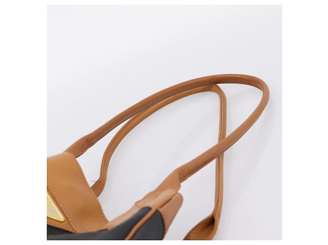 Autre Marque Saint Laurent Tote Bag PVC Canvas Black Gold Auth 205428 Schwarz Golden - Ansicht 8