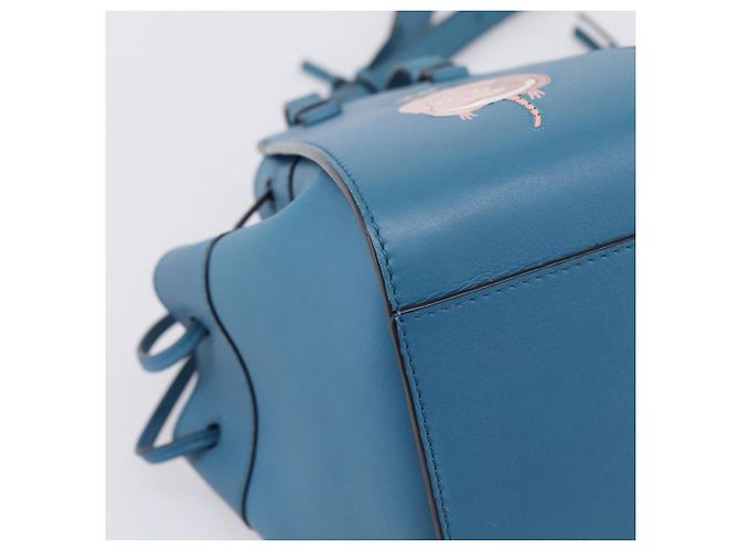 LOEWE Ghibli Spirited Away Boh Mouse Yu-Bird Hammock Drawstring Auth 167636SAM Blau - Ansicht 17