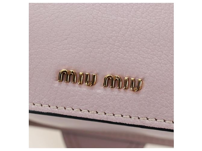 Sac à épaule Miu Miu Cuir Rose Or Auth 206340M Doré - vue 20