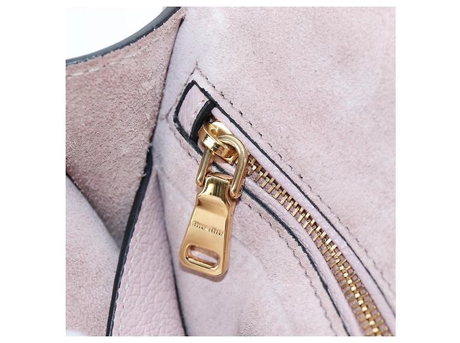 Sac à épaule Miu Miu Cuir Rose Or Auth 206340M Doré - vue 32