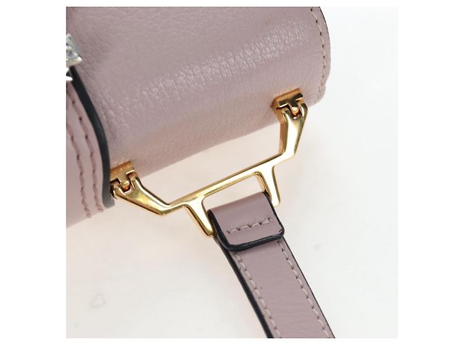 Sac à épaule Miu Miu Cuir Rose Or Auth 206340M Doré - vue 7