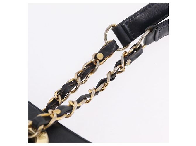 MCM Vicetos Logogram Chain Tote Bag PVC Leather White Gold Auth 202498 Tragetasche Weiß Golden - Ansicht 9
