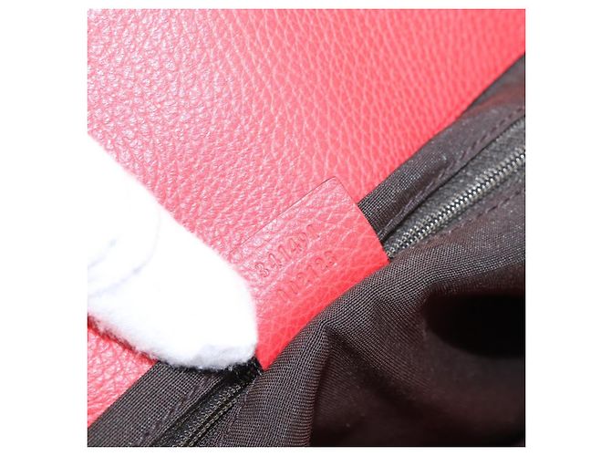 Borsa a mano GUCCI Abbey in pelle Outlet Rosso Argento 341491 Auth 207693V - vista 12