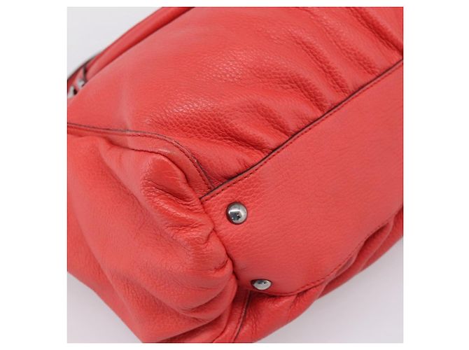 Borsa a mano GUCCI Abbey in pelle Outlet Rosso Argento 341491 Auth 207693V - vista 16