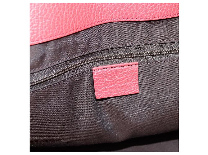 Borsa a mano GUCCI Abbey in pelle Outlet Rosso Argento 341491 Auth 207693V - vista 17