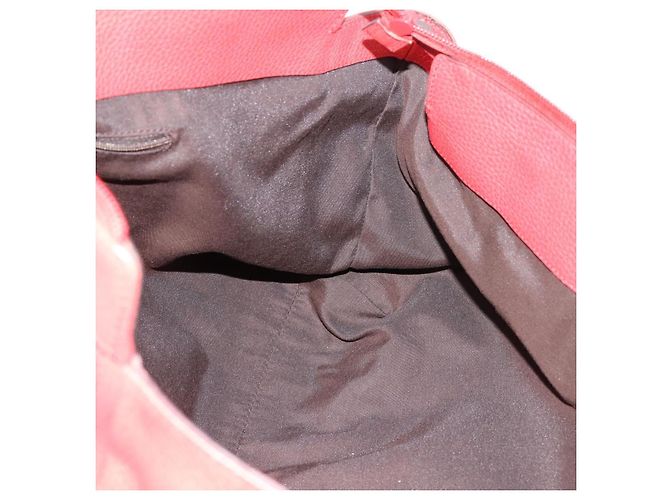 Borsa a mano GUCCI Abbey in pelle Outlet Rosso Argento 341491 Auth 207693V - vista 18