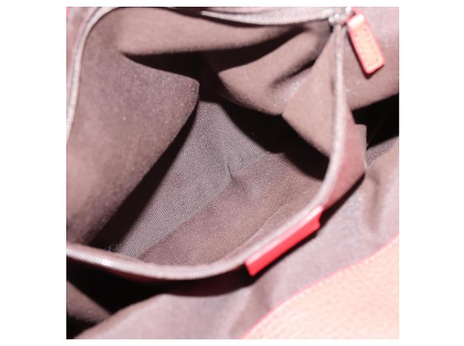 Borsa a mano GUCCI Abbey in pelle Outlet Rosso Argento 341491 Auth 207693V - vista 21