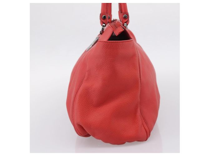 Borsa a mano GUCCI Abbey in pelle Outlet Rosso Argento 341491 Auth 207693V - vista 4