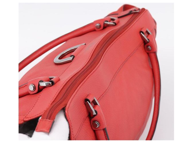 Borsa a mano GUCCI Abbey in pelle Outlet Rosso Argento 341491 Auth 207693V - vista 6