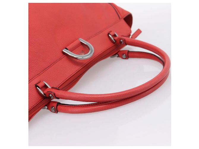 Borsa a mano GUCCI Abbey in pelle Outlet Rosso Argento 341491 Auth 207693V - vista 7