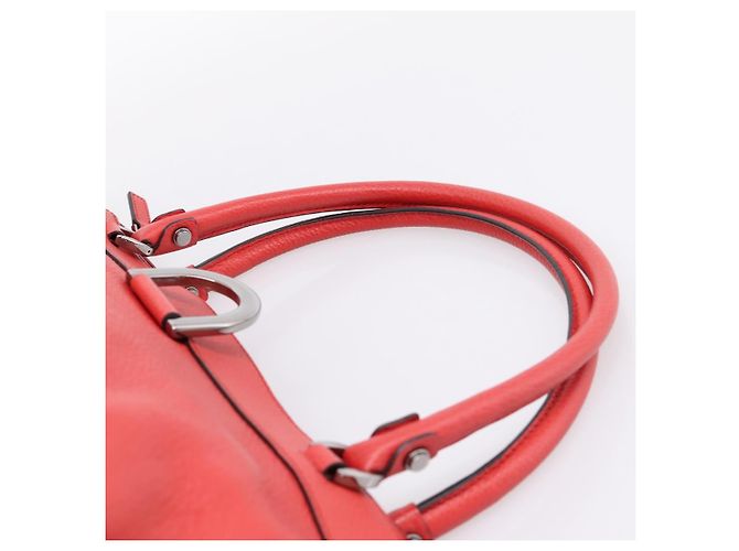 Borsa a mano GUCCI Abbey in pelle Outlet Rosso Argento 341491 Auth 207693V - vista 8