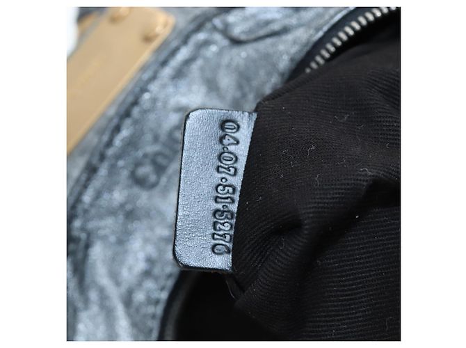 Chloé Bolso Chloe Paddington de piel Plata Oro Auth am12718V Dorado - vista 12