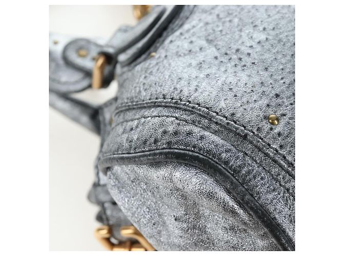 Chloé Bolso Chloe Paddington de piel Plata Oro Auth am12718V Dorado - vista 15