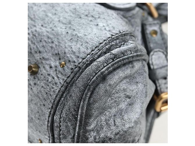 Chloé Bolso Chloe Paddington de piel Plata Oro Auth am12718V Dorado - vista 16