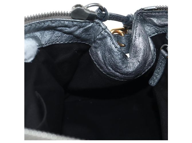 Chloé Bolso Chloe Paddington de piel Plata Oro Auth am12718V Dorado - vista 22