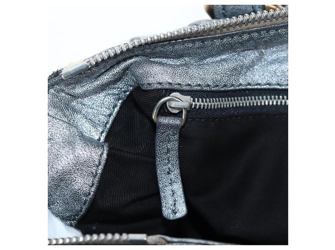 Chloé Bolso Chloe Paddington de piel Plata Oro Auth am12718V Dorado - vista 23