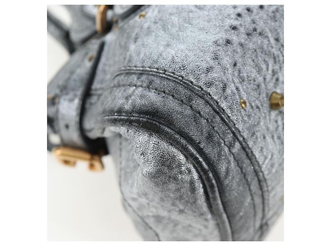 Chloé Bolso Chloe Paddington de piel Plata Oro Auth am12718V Dorado - vista 9