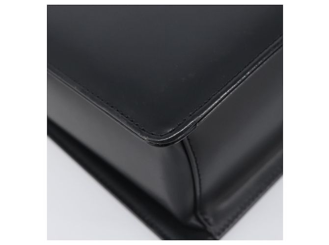 Borsa a tracolla BURBERRY in pelle nera e argento Auth 206797A Nero - vista 15