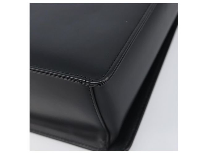Borsa a tracolla BURBERRY in pelle nera e argento Auth 206797A Nero - vista 9