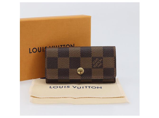 LOUIS VUITTON Damier Ebene Multicles 4 Key Case N62631 LV Auth 206376V - vista 12