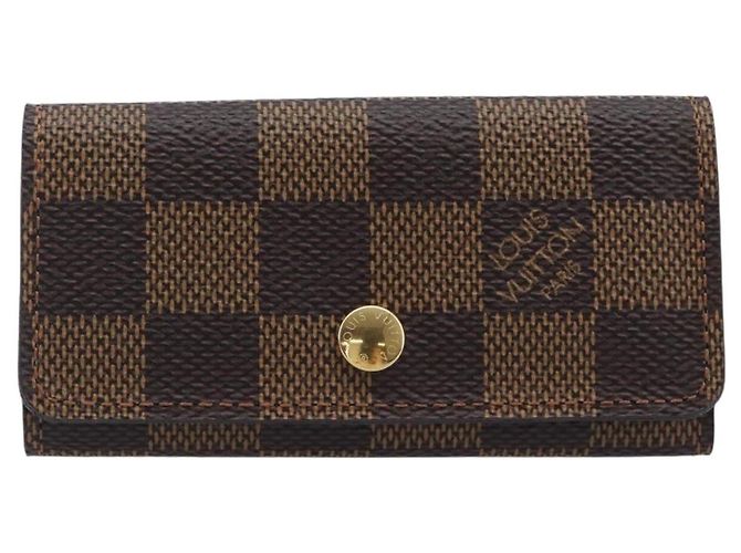 LOUIS VUITTON Damier Ebene Multicles 4 Key Case N62631 LV Auth 206376V - vista 13
