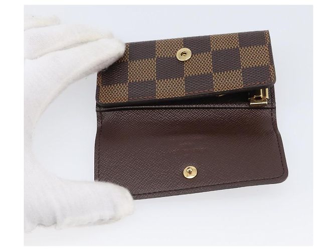 LOUIS VUITTON Damier Ebene Multicles 4 Key Case N62631 LV Auth 206376V - vista 18