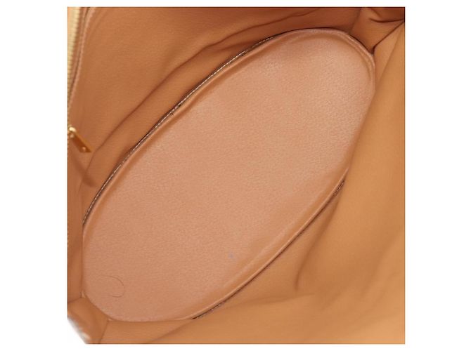 Céline Saco Tote CELINE Macadam Canvas PVC Couro Brown Gold Auth 206774 Marrom Dourado - vista 10