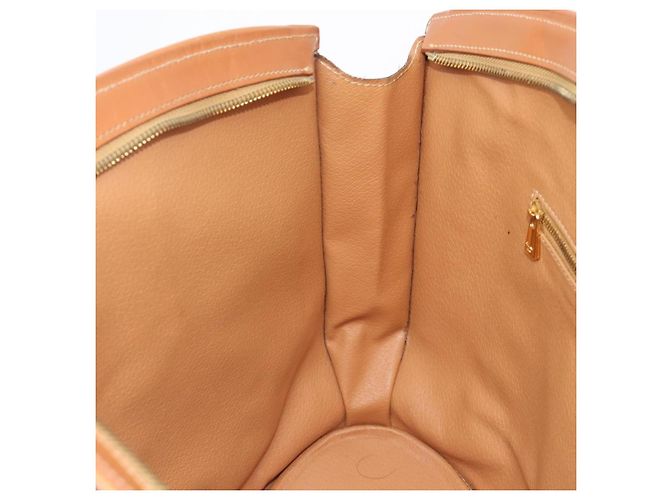 Céline Saco Tote CELINE Macadam Canvas PVC Couro Brown Gold Auth 206774 Marrom Dourado - vista 21