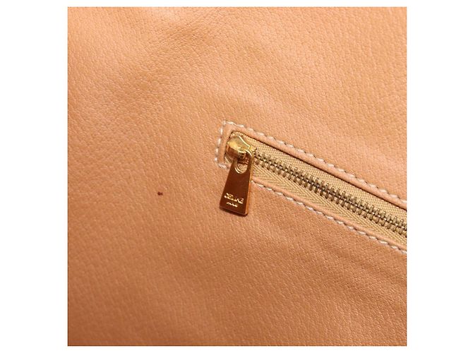 Céline Saco Tote CELINE Macadam Canvas PVC Couro Brown Gold Auth 206774 Marrom Dourado - vista 22