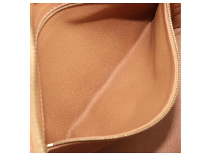 Céline Saco Tote CELINE Macadam Canvas PVC Couro Brown Gold Auth 206774 Marrom Dourado - vista 23