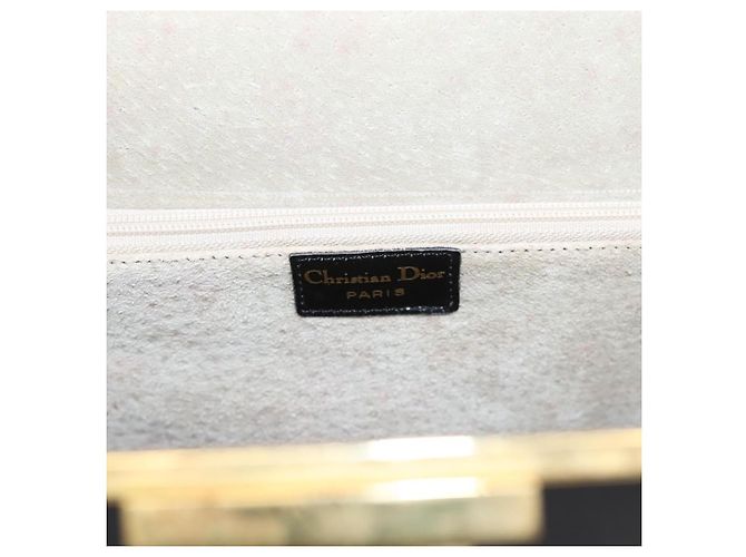Borsa a mano Christian Dior in pelle 2way Nero Oro Auth ep16322V D'oro - vista 20