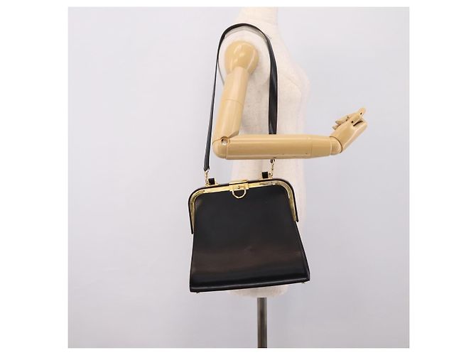 Borsa a mano Christian Dior in pelle 2way Nero Oro Auth ep16322V D'oro - vista 25