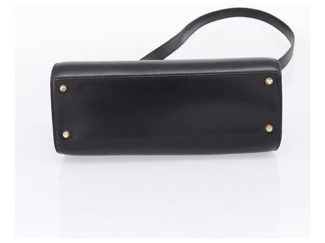 Borsa a mano Christian Dior in pelle 2way Nero Oro Auth ep16322V D'oro - vista 5