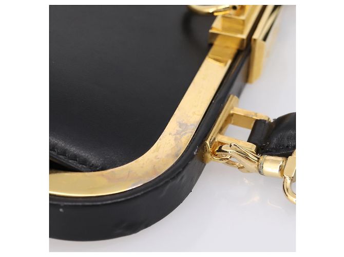 Borsa a mano Christian Dior in pelle 2way Nero Oro Auth ep16322V D'oro - vista 7