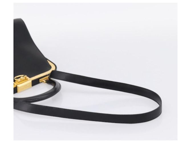 Borsa a mano Christian Dior in pelle 2way Nero Oro Auth ep16322V D'oro - vista 9