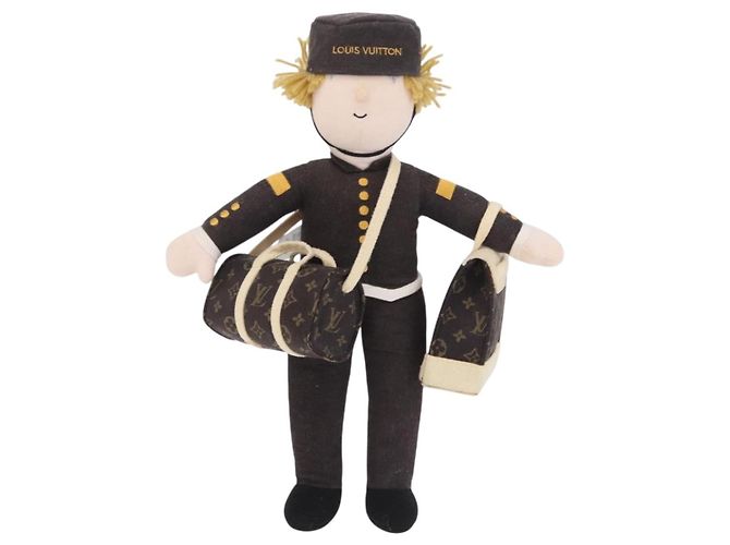 LOUIS VUITTON Groombellboy in cotone imbottito Grigio LV Auth 202520V Marrone - vista 2