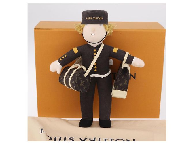LOUIS VUITTON Groombellboy in cotone imbottito Grigio LV Auth 202520V Marrone - vista 21